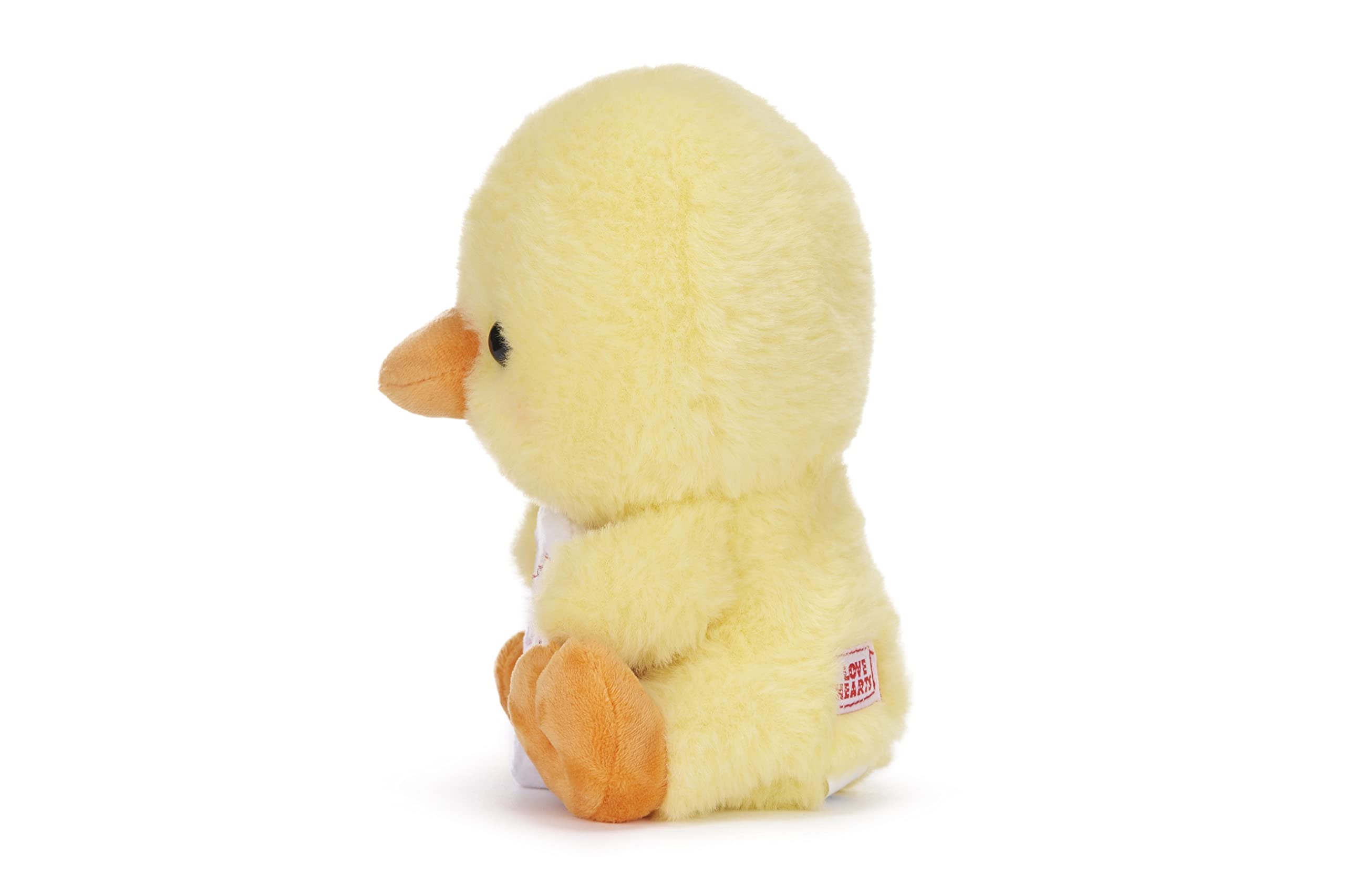 Swizzels Love Hearts 18cm (7-Inch) Baby Chick ‘I THINK YOU’RE EGG-CELLENT’ Plush Soft Toy, Yellow - Image 4