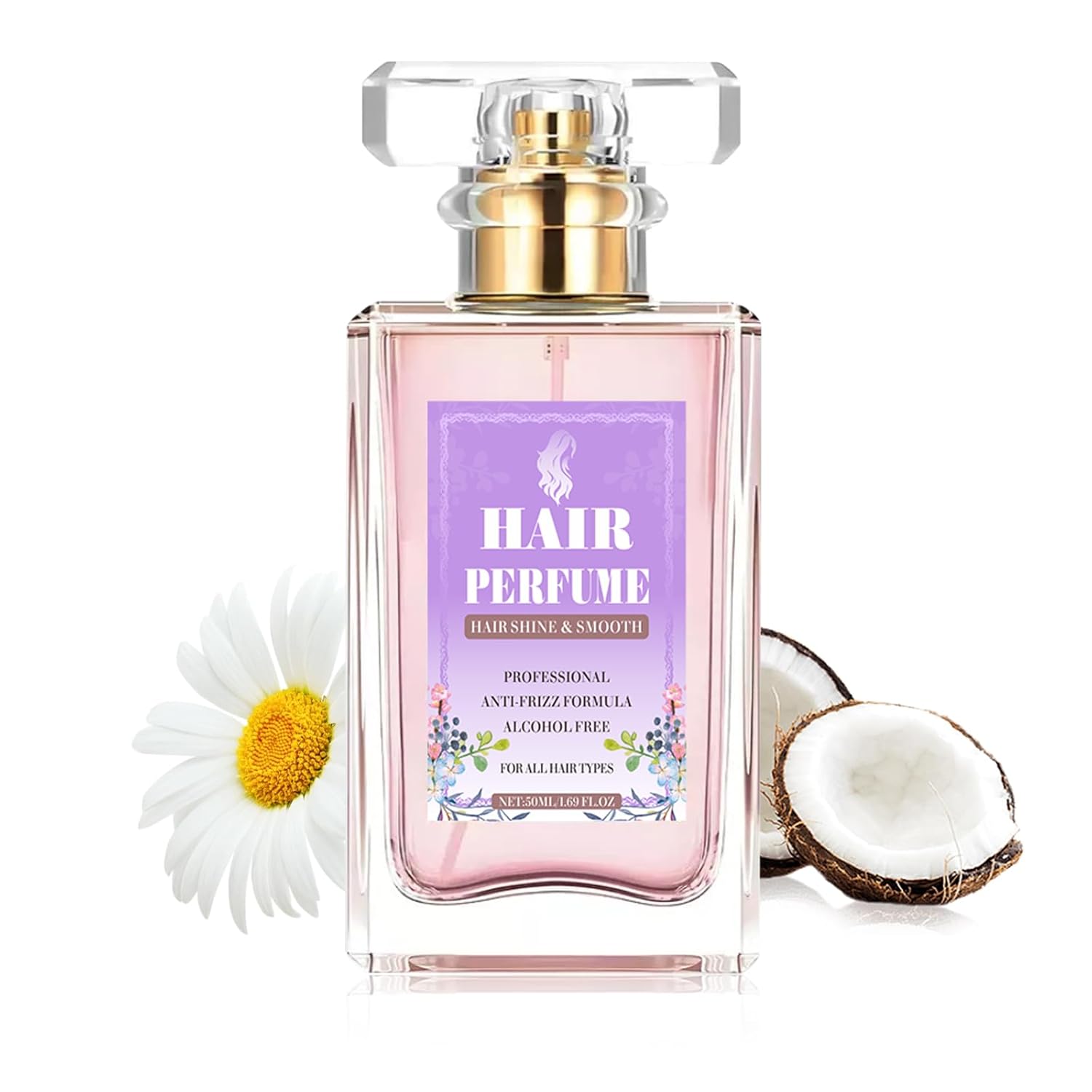 Hair Perfume for Women, Long-Lasting Hair Body Perfume Mist Spray, Honey Infused Chamomile Pheromone Hair Fragrance- Odor Remover Hair Shine Portable Fragrance Mist 1.69 fl.oz - Image 1 of 6