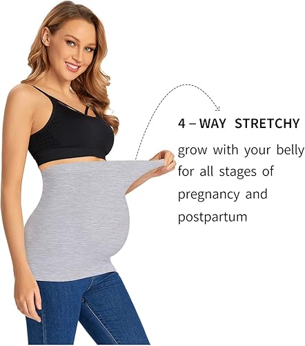 Miniatura 4 de Combinación de extensores de camisas de maternidad y pantalones extensores de cintura, banda de maternidad sin costuras