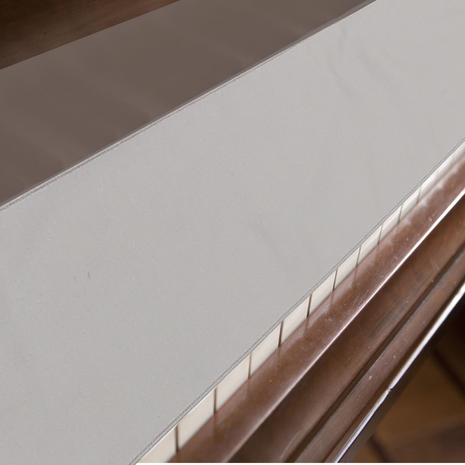 ABOOFAN Copertura per Tastiera di Pianoforte a 88 Tasti in Materiale Resistente Protezione Antipolvere Grigia Pieghevole per Pianoforte Elettronico Protezione da Umidità e Luce Solare