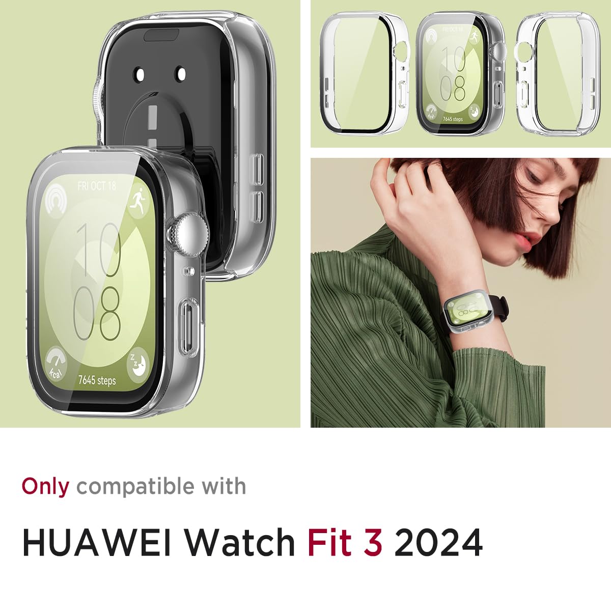 Miimall Full Protection Case for Huawei Watch Fit 3 - Image 2