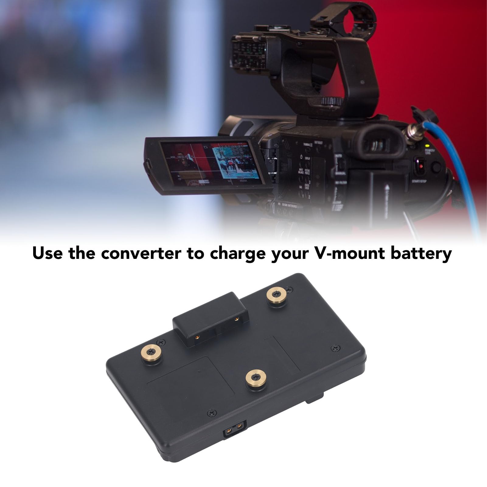 Adaptador convertidor de Placa de Montaje de batería V Mount para cámara Anton, Ideal para Alimentar múltiples Dispositivos en fotografía y videografía Profesional,