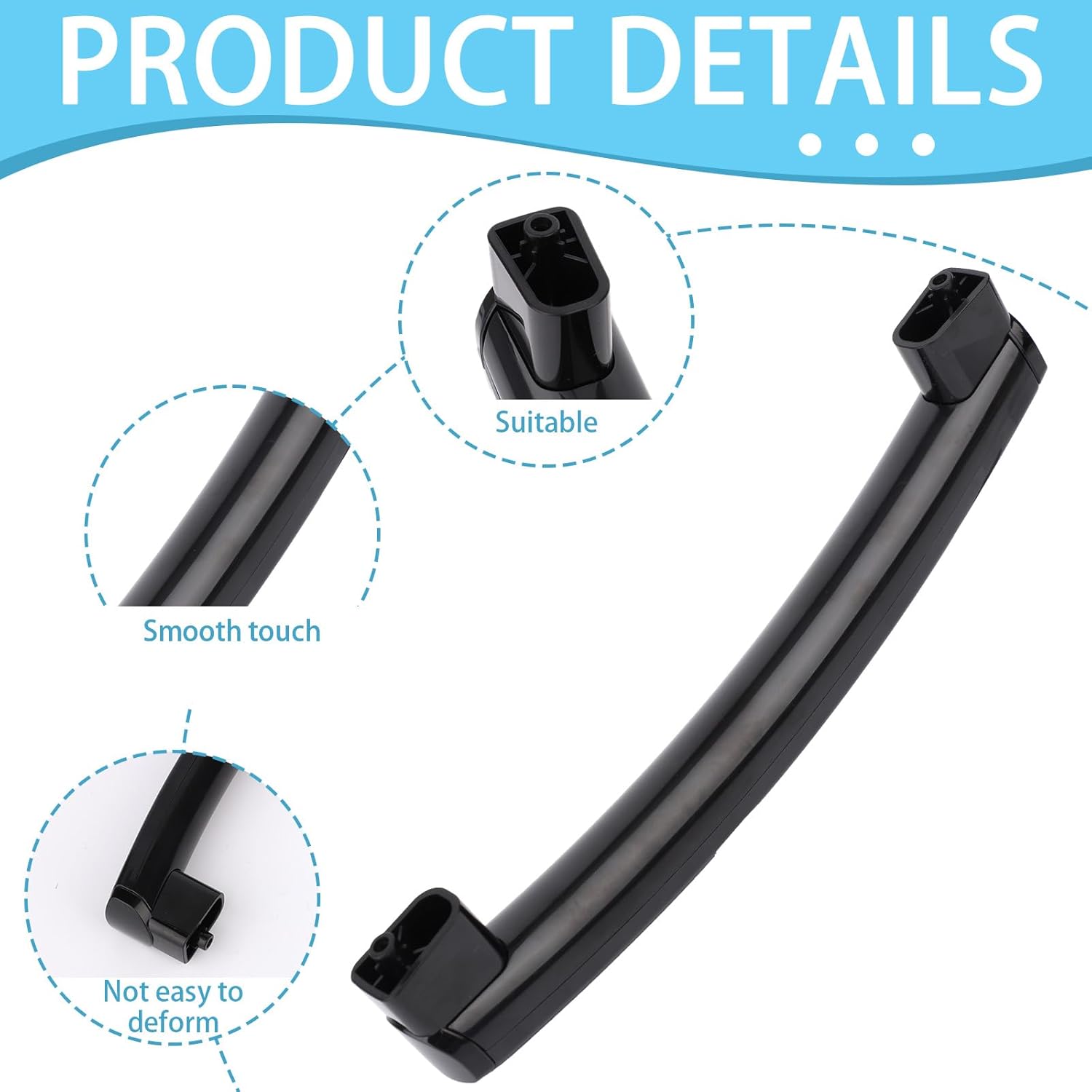 電子レンジ用ドアハンドル、WB15X10278 AP5790517 電子レンジハンドル交換用 GE Hotpoint 2613007