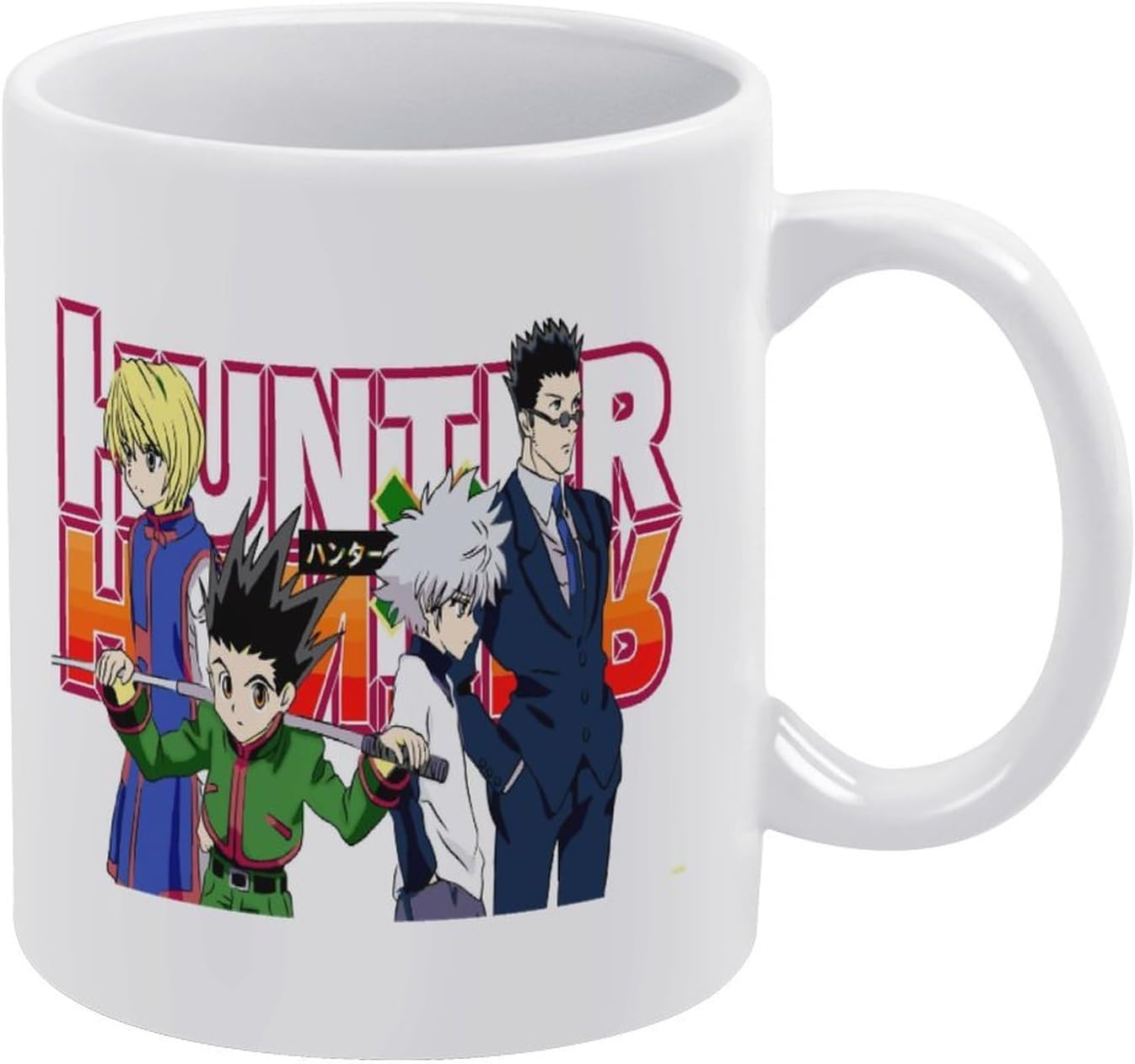 ハンター×ハンター マグカップ コップ 瀬戸物 セラミック 飲み物用 アニメ ゲーム 推し キャラ 誕生日 クリスマス プレゼント 記念品 ゲーム カフェ・オフィス・家用