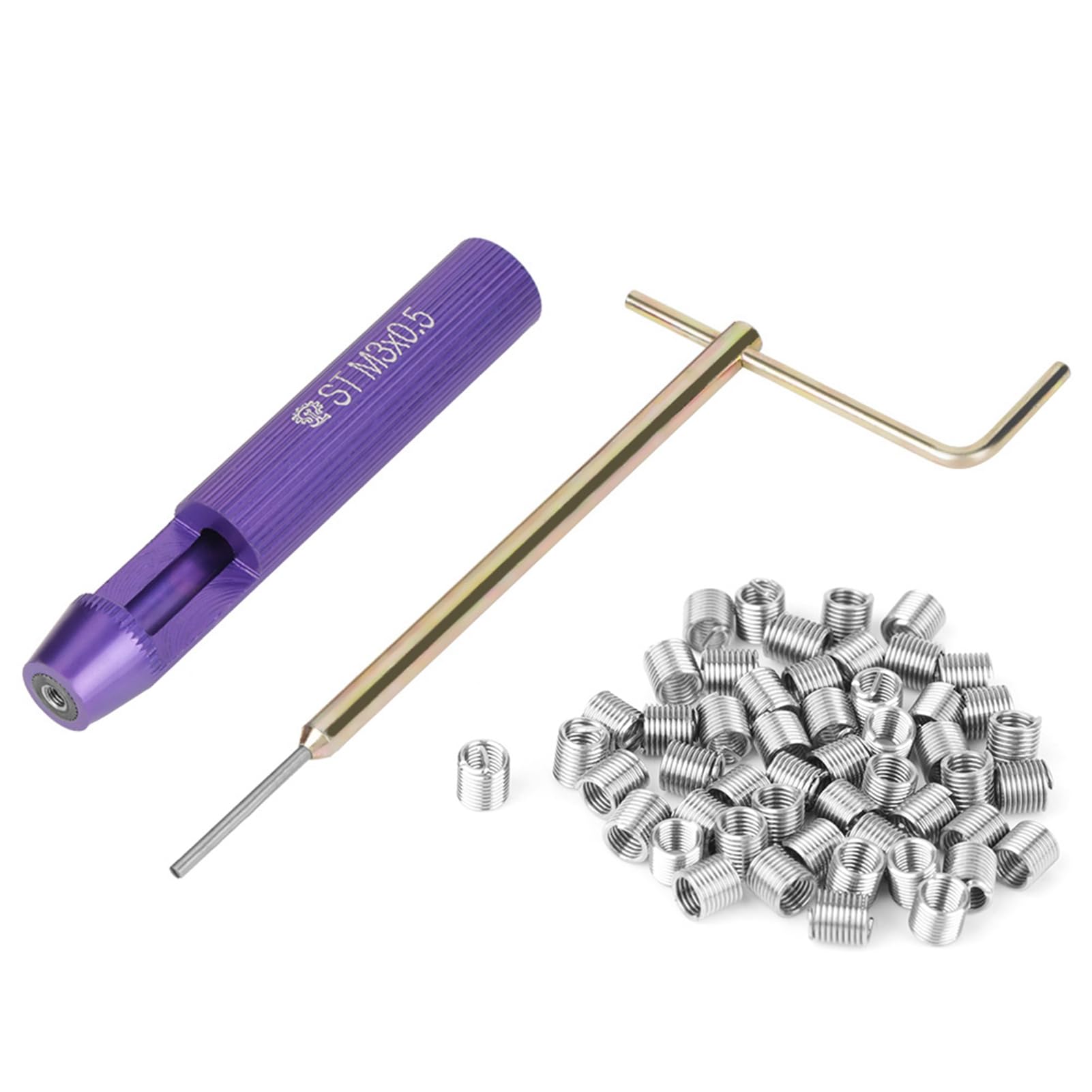 Snapklik.com : 50pcs Thread Repair Installation Kit Stainless Steel ...