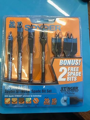Spyder Juego de puntas de pala Stinger 8 piezas