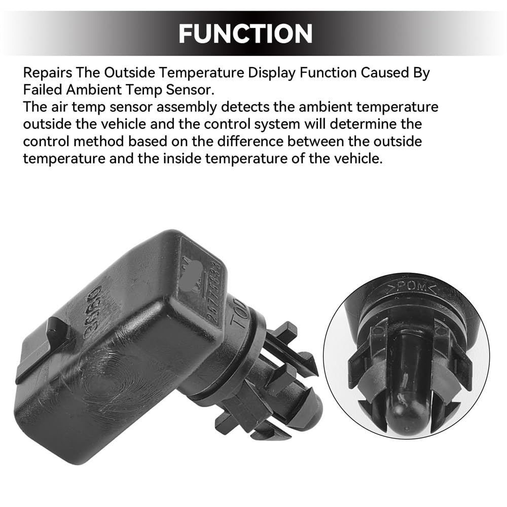 Outside Sensor for Isuzu for Ascender 4.2L 5.3L 2003-2006 Outside Ambient Air Temperature Sensor 25775833 15035786 10396844