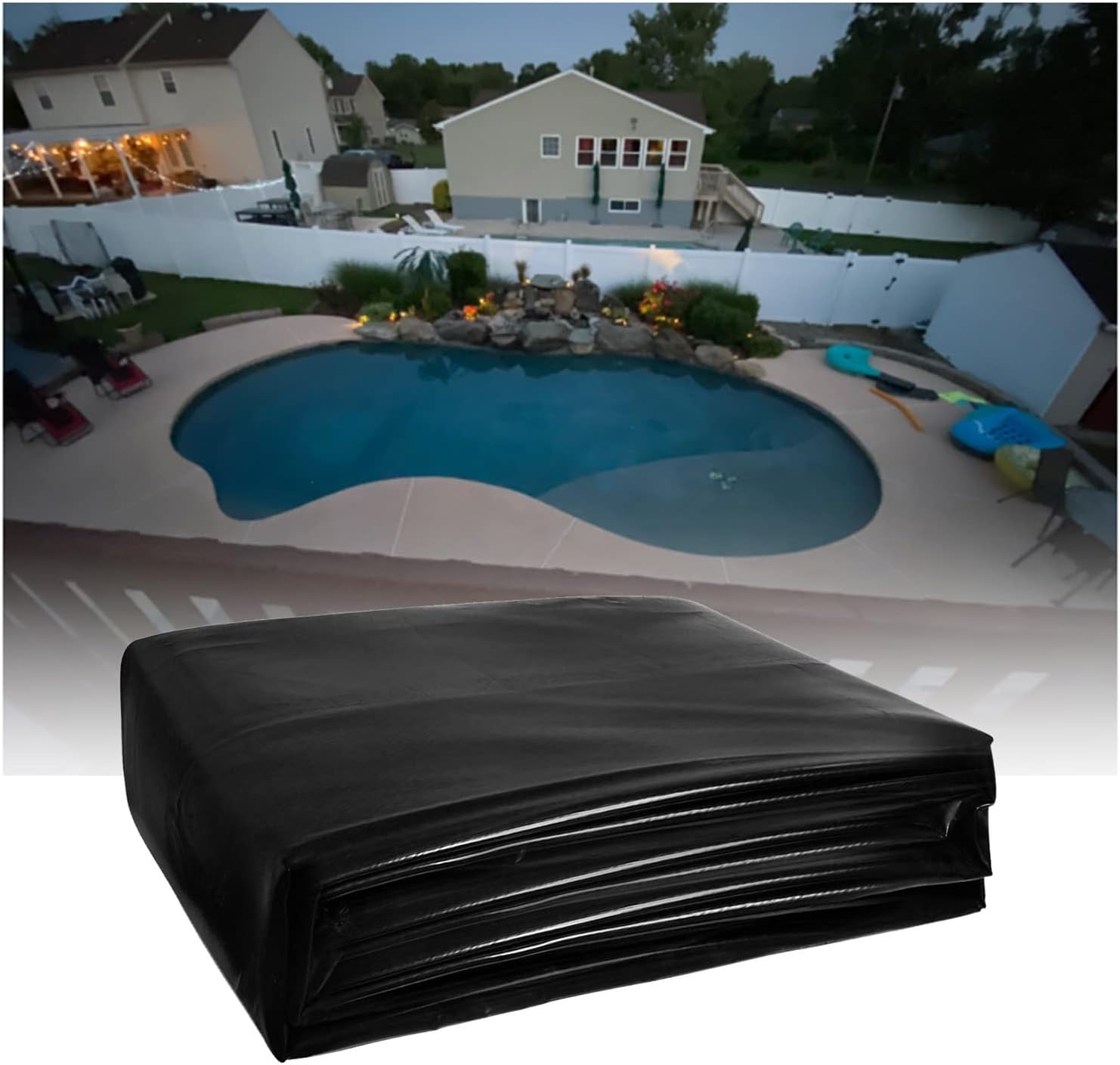 UHEKC Pond Liner LDPE Outdoor Tarpaulin Fish Pond Liners