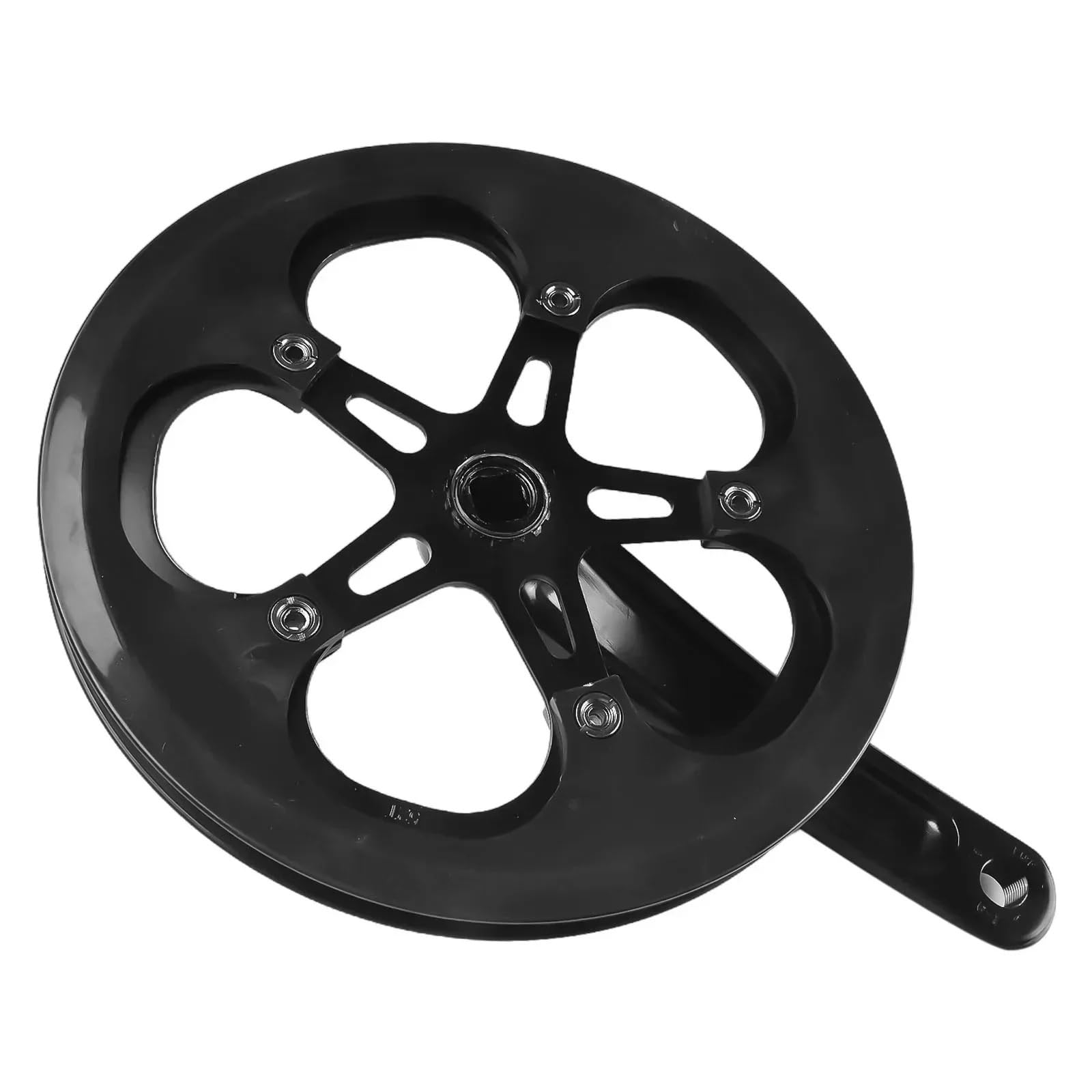 Set di guarnitura per mountain bike Pedivella Bici Guarnitura Strada Elettrica 52T Nero Buona Compatibilità Per Mountain Bike Bicicletta Da Strada