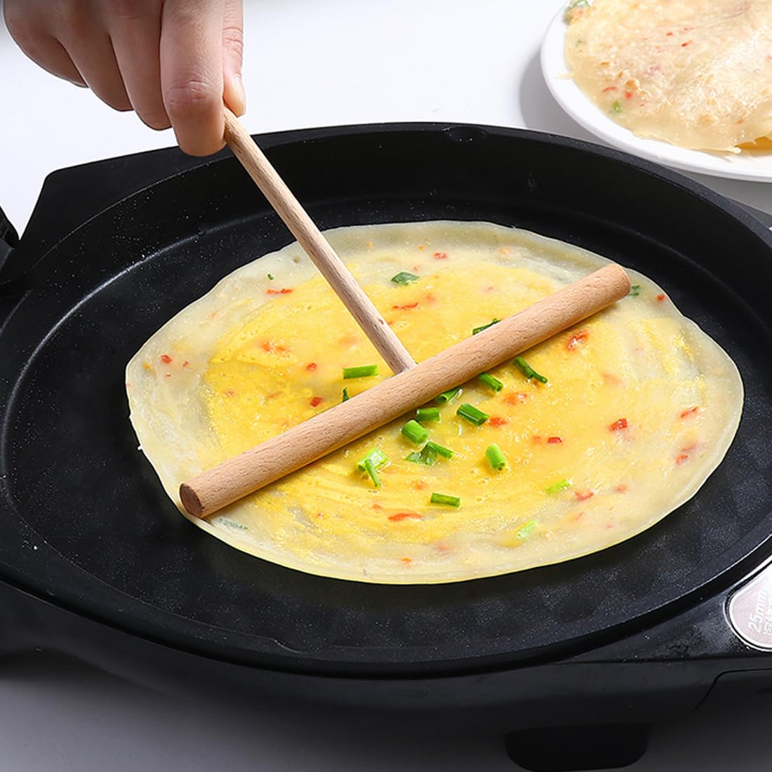 Esparcidor De Panqueques De Madera En Forma De T De 2 Piezas, Esparcidor De Crepes, Accesorios Para Crepes, Herramienta De Cocina Diy