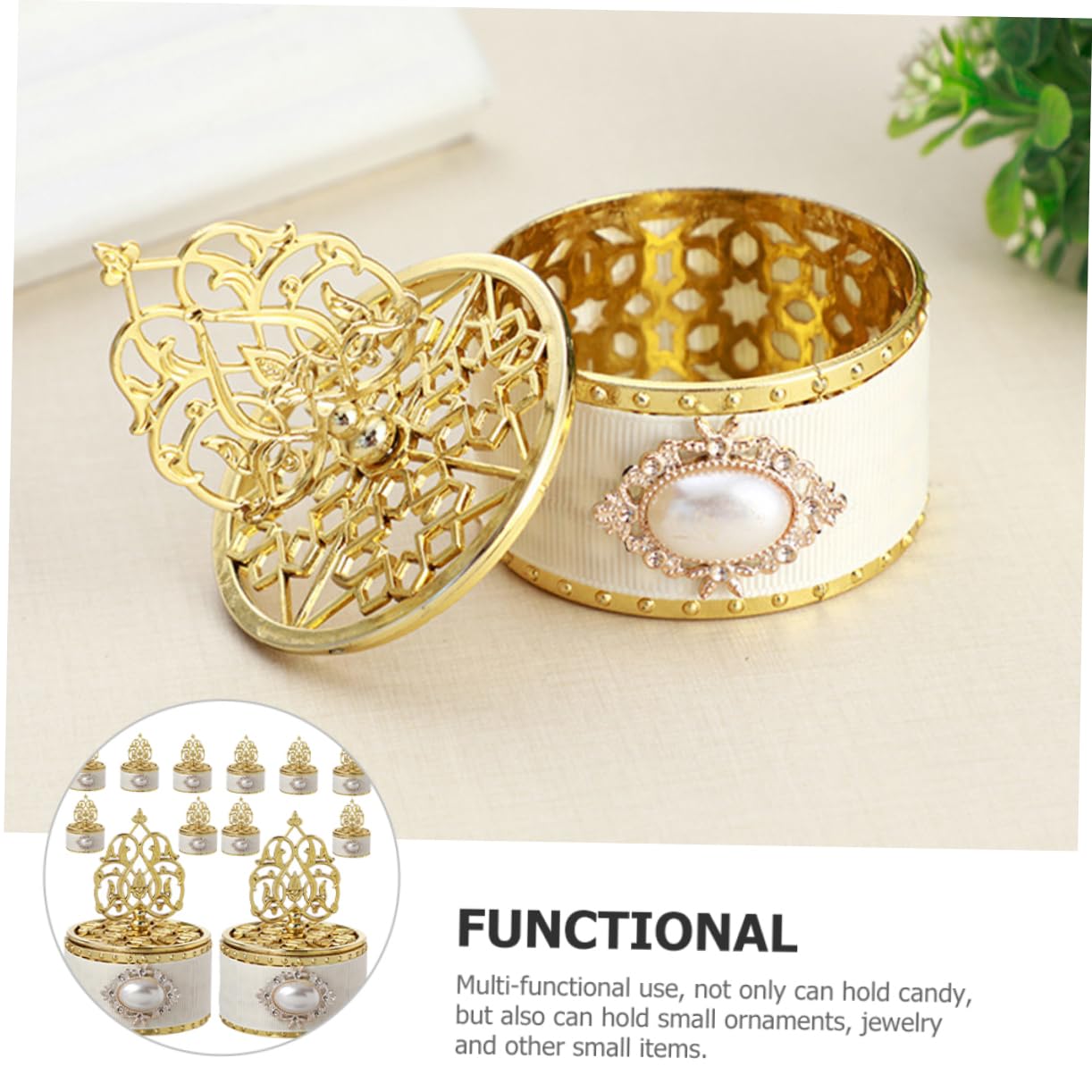 Unomor Multipurpose Small Candy Boxes Wedding Favor Storage Containers Set of 12