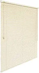 Persiana Horizontal 100x130cm PVC 25mm Cortina Sala Quarto(BEGE)