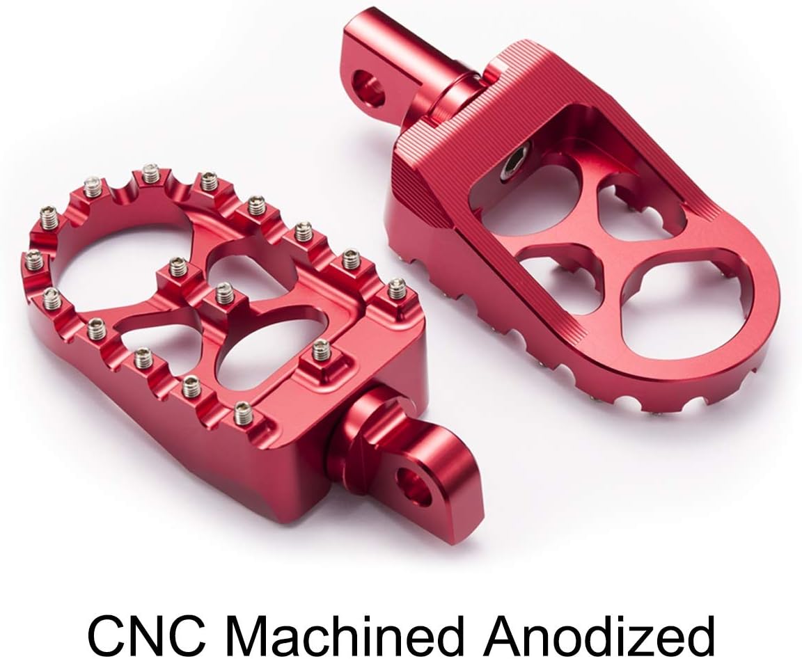 CNC Wide Foot Pegs 360° Roating MX Chopper Bobber Style for harley Dyna Sportster Fatboy Iron 883,Gold