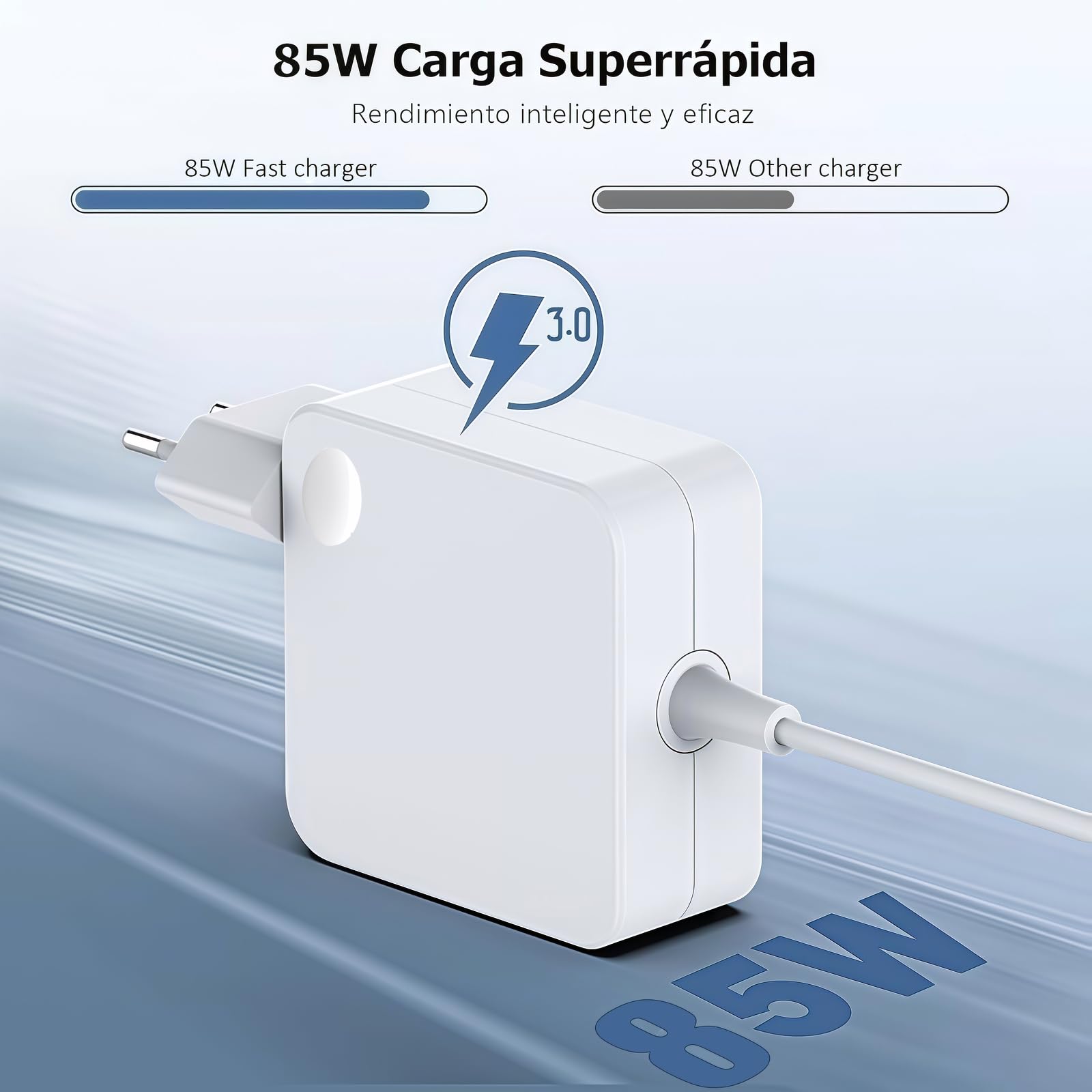 AILKIN 85W T-Tip MacBook Caricabatterie, Compatibilità Mac Book Pro 13"&15"&17" pollici (2012-2015), A1174,A1290,A1424,A1398,A1343,A1172 Modello, Applicabile 85W/60W/45W Adattatore di alimentazione