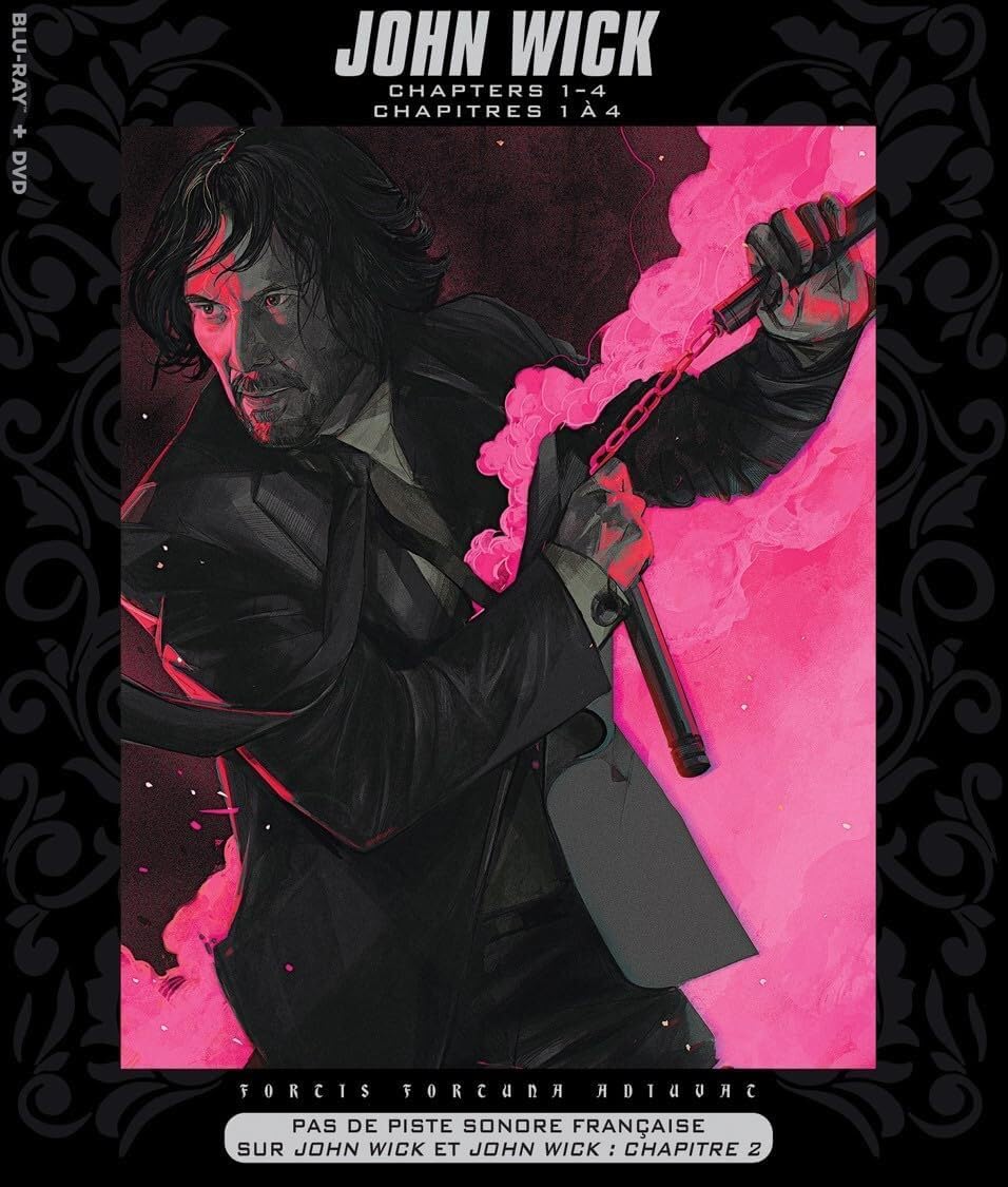 John Wick: 4 Movie Ultimate Collection Chapters 1-4 Collector's Edition Box Set [Blu-Ray + DVD + Limited Cards]