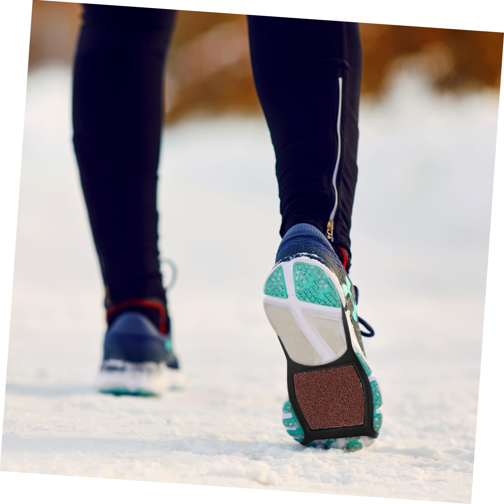 Crampons pour Chaussures Hiver Antidérapants Double Face, Taille 35-43