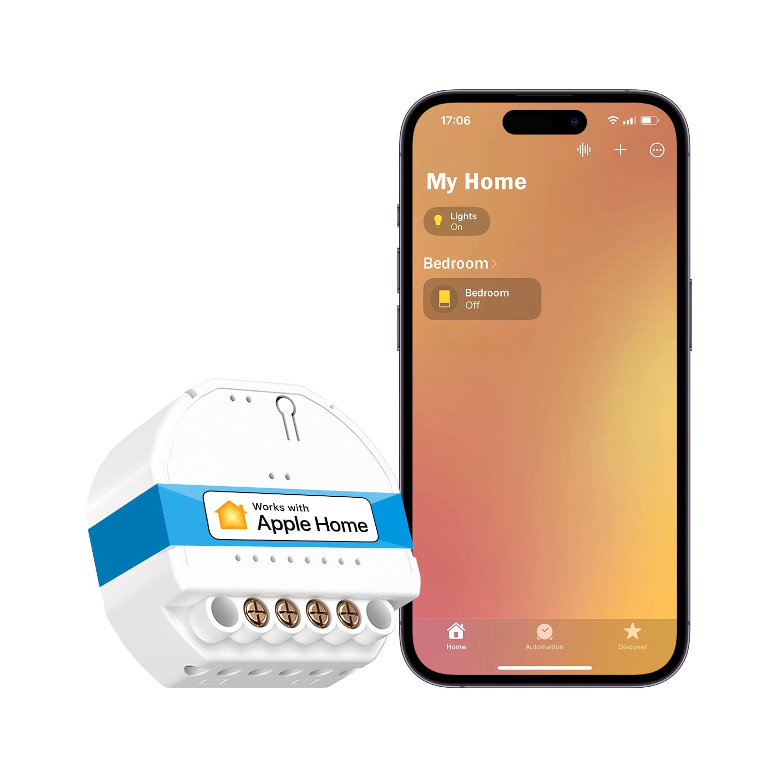 meross Meross Interruptor Inteligente MSS810 | Cable Neutro Requerido | Smart Switch para Control de Luz | Función del Tiempo & Control de Voz y Remoto | Compatible con Apple HomeKit, Alexa y Google Home