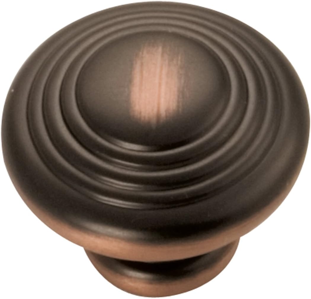 Hickory Hardware P3103-OBH 1-1/4-Inch Deco Cabinet Knob, Oil-Rubbed Bronze Highlighted