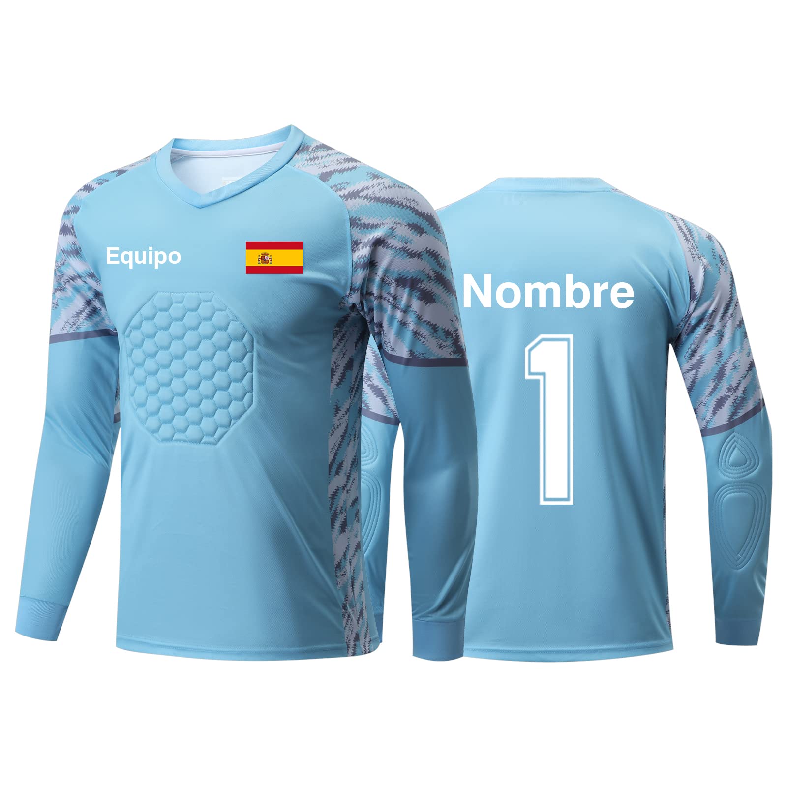 Personalizada Camiseta de Futbol y Pantalon de Portero para Niño con Tu Nombre y Número