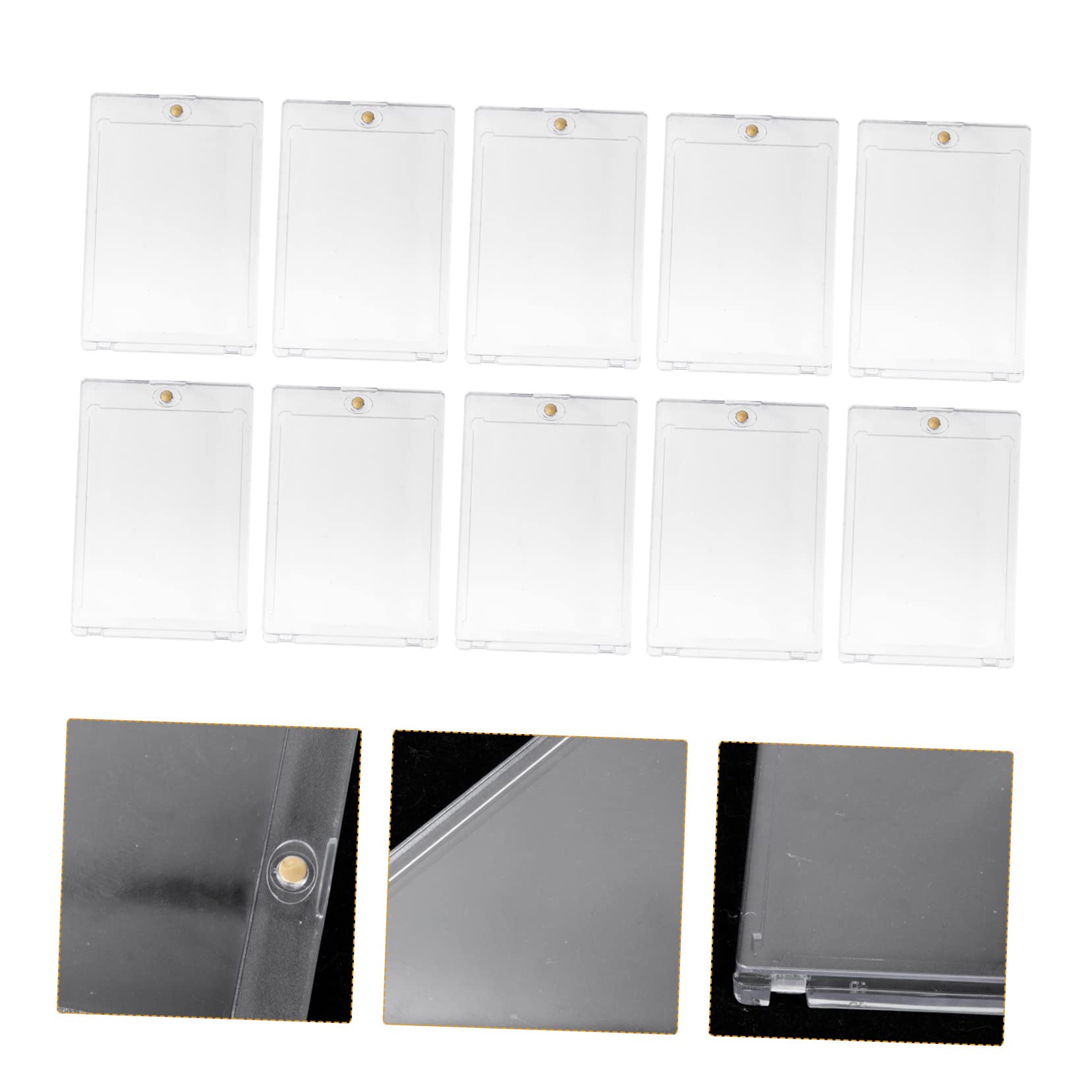 KOMBIUDA 10 Sztuk Magnetyczne Pudełko Na Karty Etui Do Przechowywania Kart Handlowych Magnetyczne Etui Na Karty Magnetyczne Uchwyt Na Karty Gry Organizer Etui Do Przechowywania Uchwyt Na