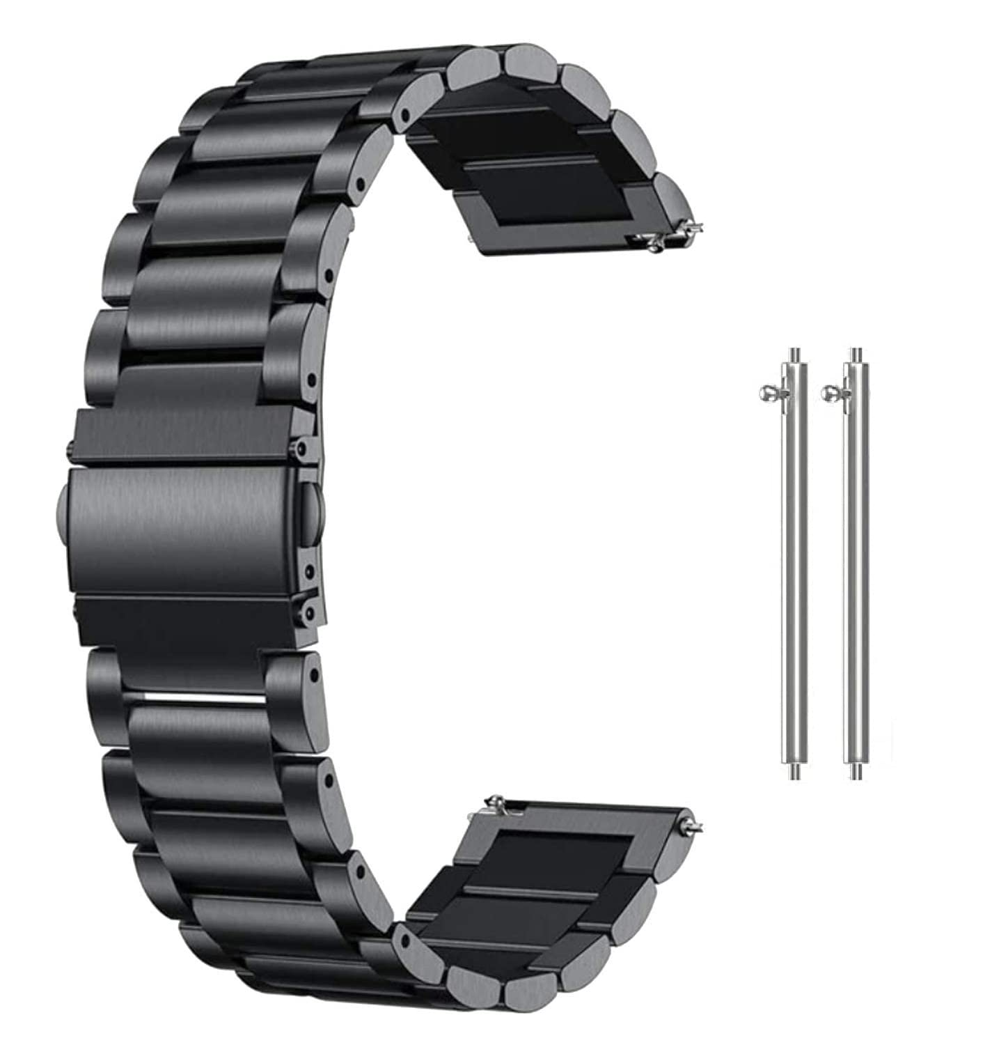 ACHOR Ach30 22Mm Metal Heavy Quick Release Watch Straps Compatible With Smartphone Perfect Replacement For All Styles Wristband,Only Milanese Strap For Apple Iwatch (Black, 22Mm), 60 mm (B0C55Y6V3F) Amazon Price History, Amazon Price Tracker