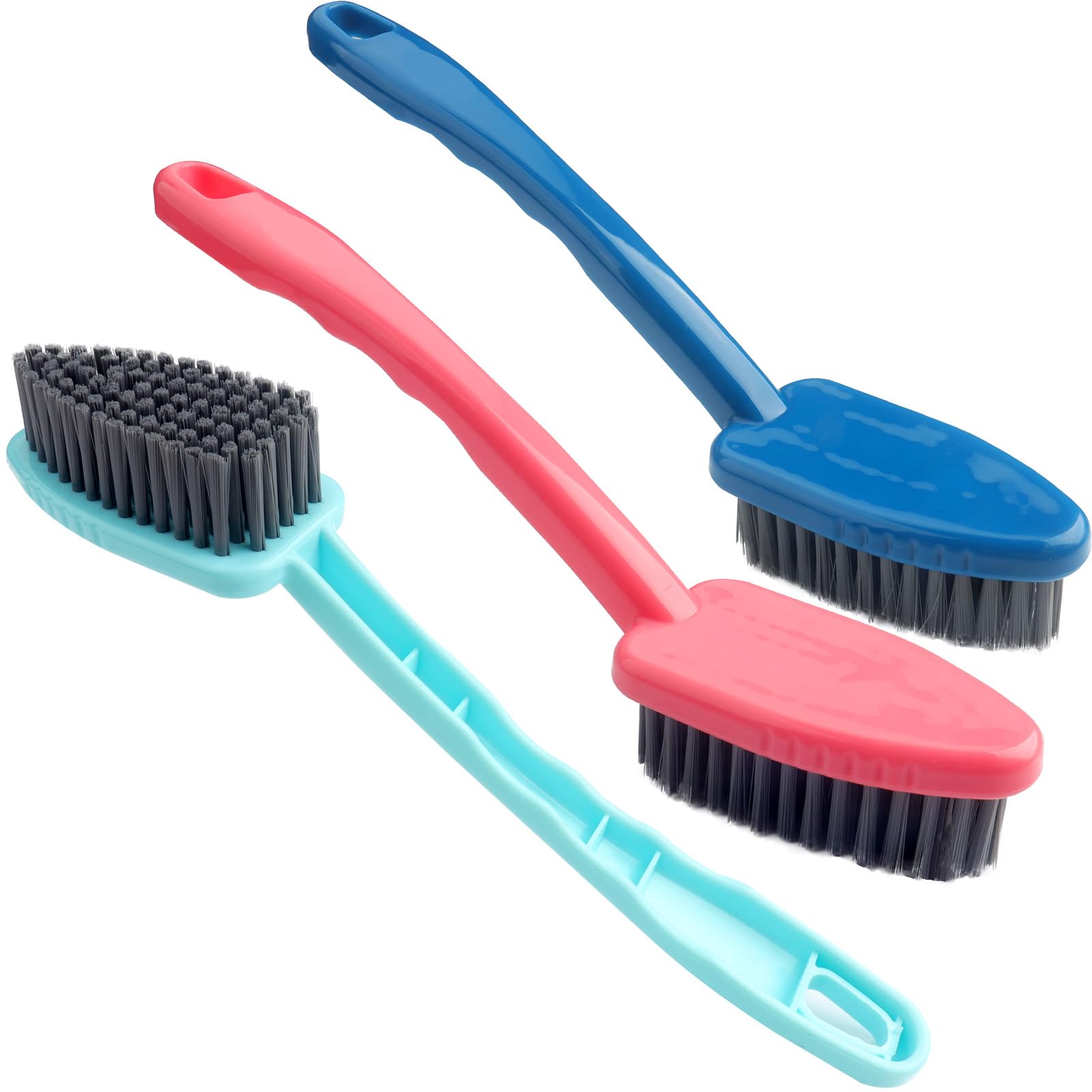 Lot De 3 Brosses De Nettoyage Poils Doux | 30 000 Poils Nano | Poignée Ergonomique Anti-Dérapante