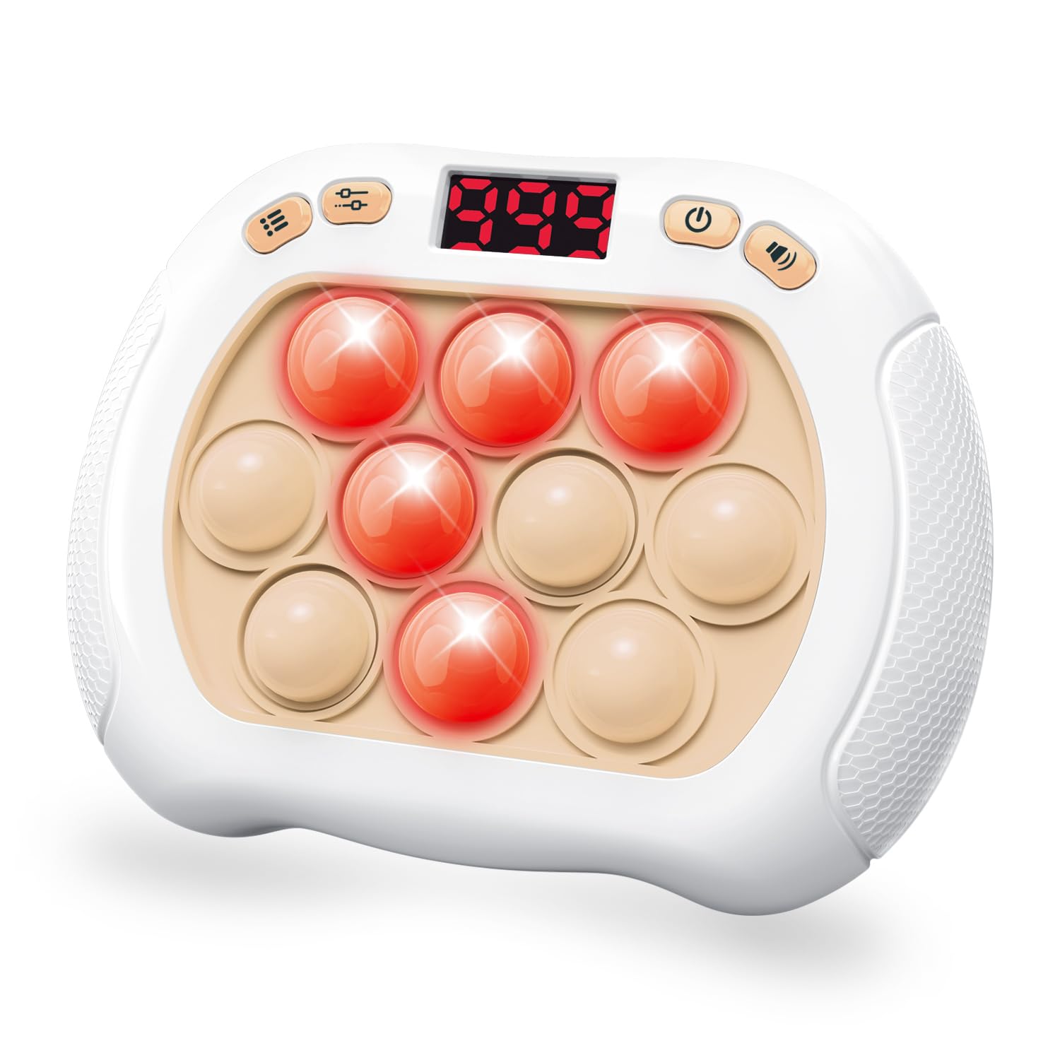 Quick Push Pop Game Light Up Fidget Toy for Kids White