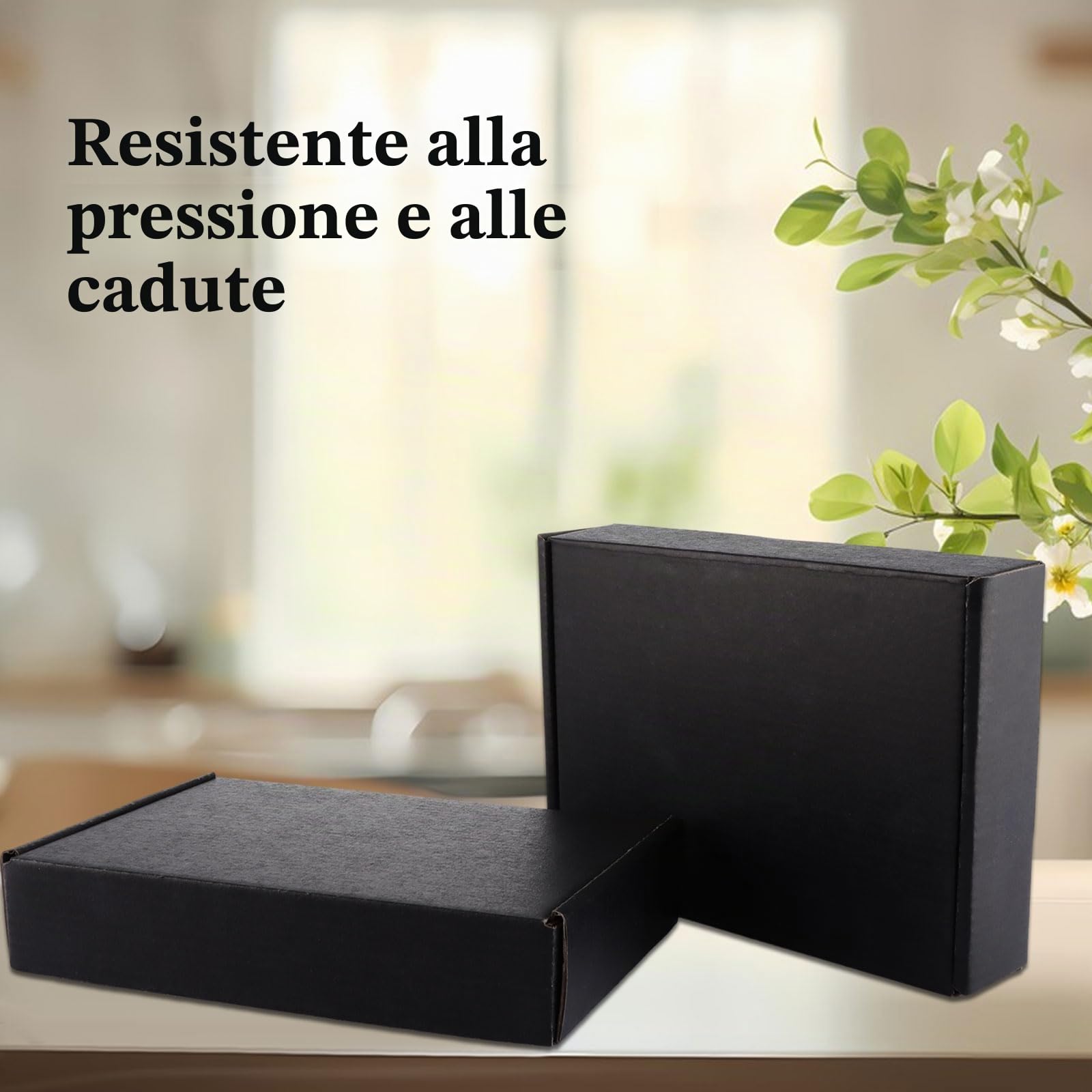 Confezione da 30 scatole per spedizioni nere, 200 x 140 x 40 mm, piccole scatole di cartone ondulato, scatole postali nere per imballaggio, spedizione, affari