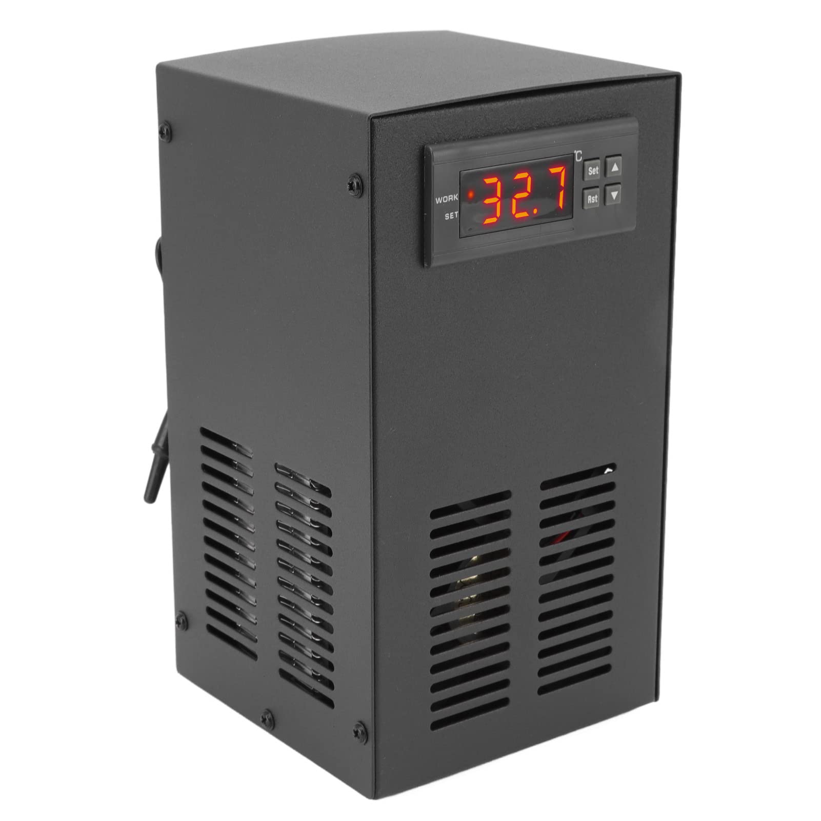 Grzałka do Akwarium Agregat Chłodniczy do Wody W Akwarium Układ Chłodzenia 120 W Automatyczny Termostat Wyświetlacz Temperatury Zbiornika Wody Słodkiej i Morskiej (Wtyczka UE 100-240 V)
