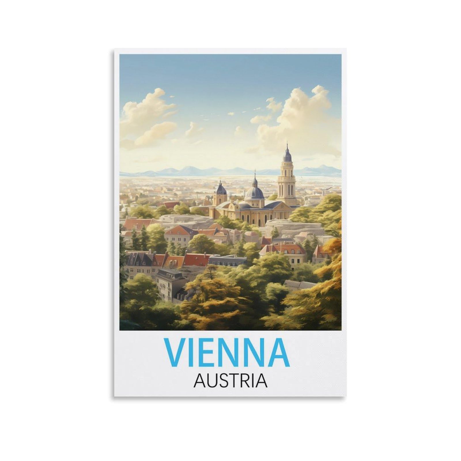 Vintage Metal Tin Sign Vienna Austria Kitchen Bar Novelty Gift Metal Tin Wall Décor Sign 20x30cm