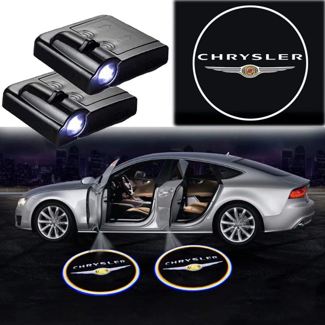 Buy 2Packs of Car Door Lights Logo for CHRYSLER, Car Door Led Projector