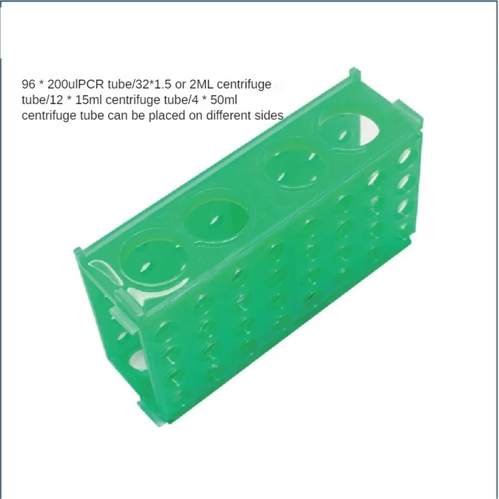 Stojak na probówki wirówkowe 5/10/15 ml Wielofunkcyjny stojak 48/50 otworów Probówka przepływowa Cryotube(48 holes green)