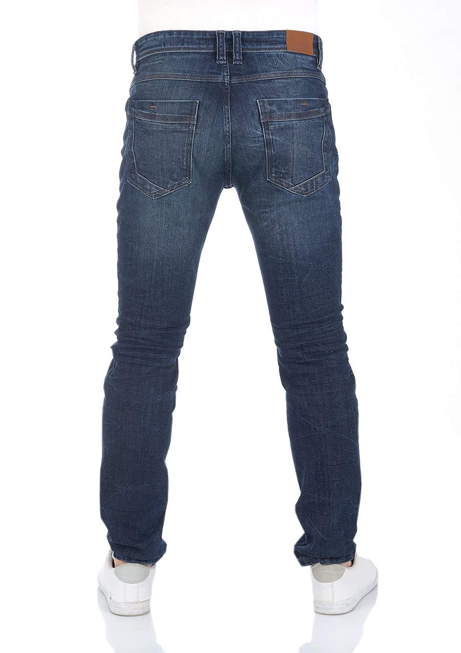 riverso RIVCaspar - Jeans da Uomo Slim Fit, in Denim Elasticizzato, Colore Nero, Blu, Grigio, w29 w30 w31 w32 w33 w34 w36 w38
