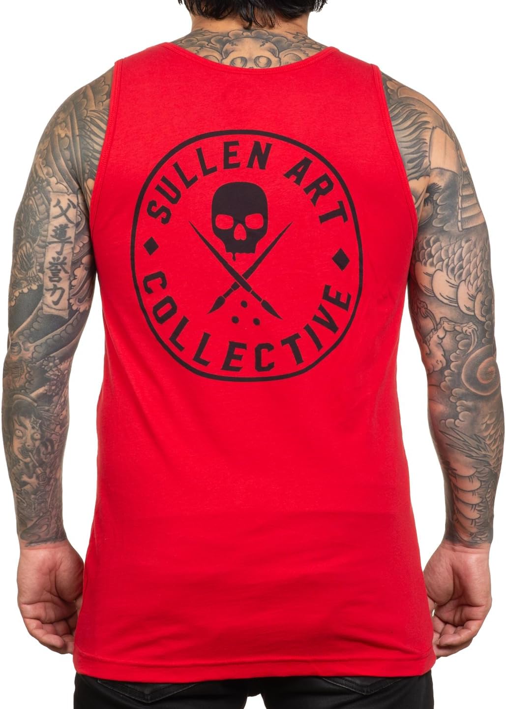 Sullen Men's Forever Tattoo Lifestyle Graphic Art Classic Logo Badge Premium Sleeveless Tank Top