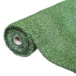 GardenKraft 4m x 1m Artificial Grass Roll / 20mm Density Pile/Dark Green Colour/UV Resistant Fake Grass/Suitable Astro Turf for Dogs & Other Pets (26009)