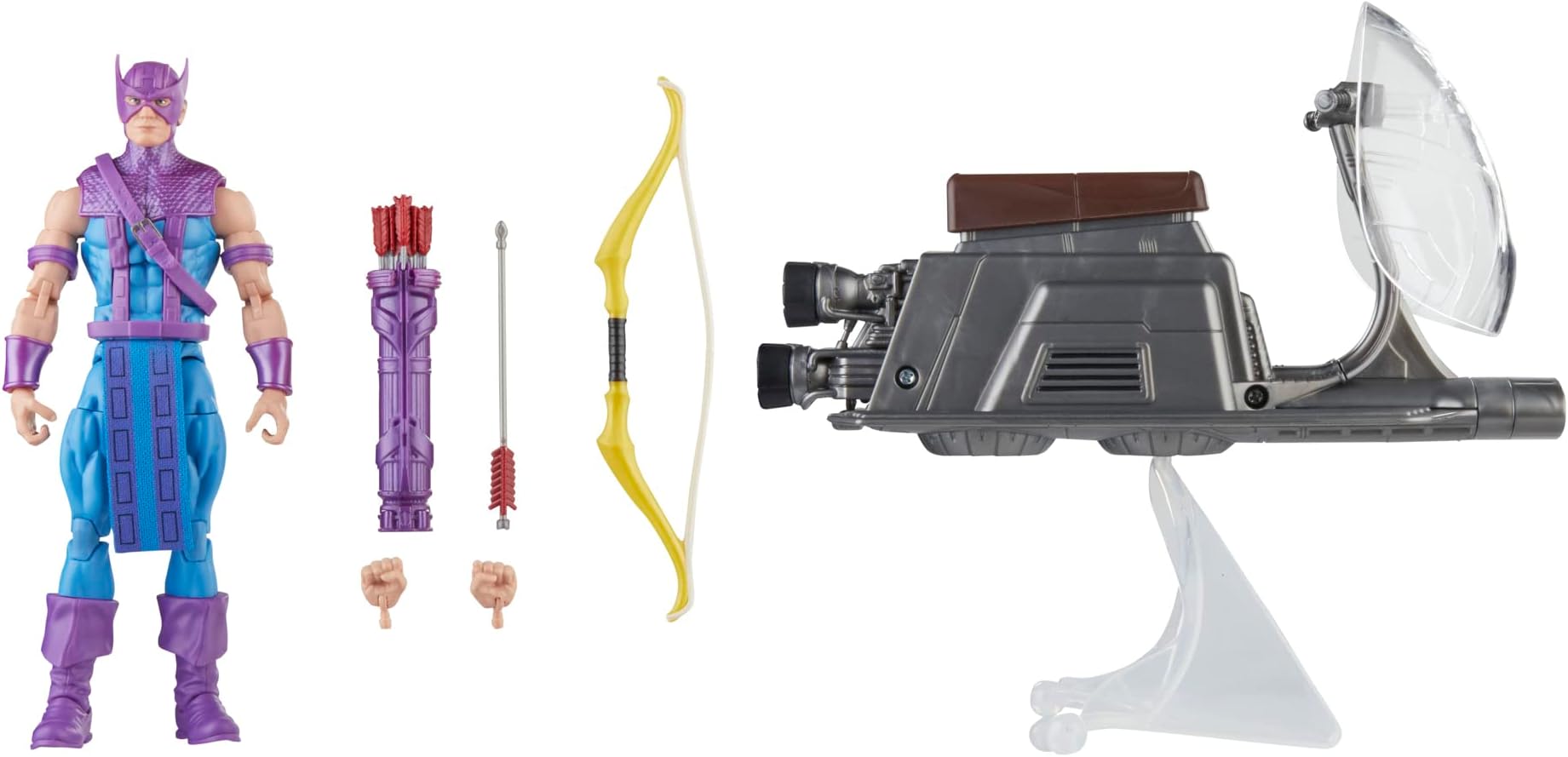 Hasbro Marvel Marvel Legends Series Hawkeye with Skycycle, Avengers 60th Anniversary 6-Inch (15 cm) Action Figure & Vehicle F7063 Genuine Article