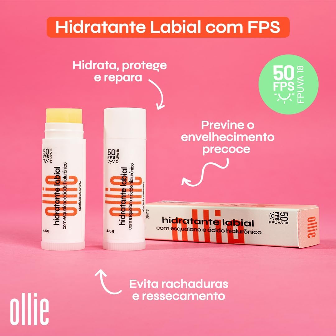 Ollie Hidratante Labial com FPS 50