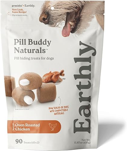 Miniatura 1 de Presidio Pill Buddy Naturals  Receta de pollo para ocultar golosinas para perros  Es un bolsillo o bolsa perfecta para ocultar píldoras para