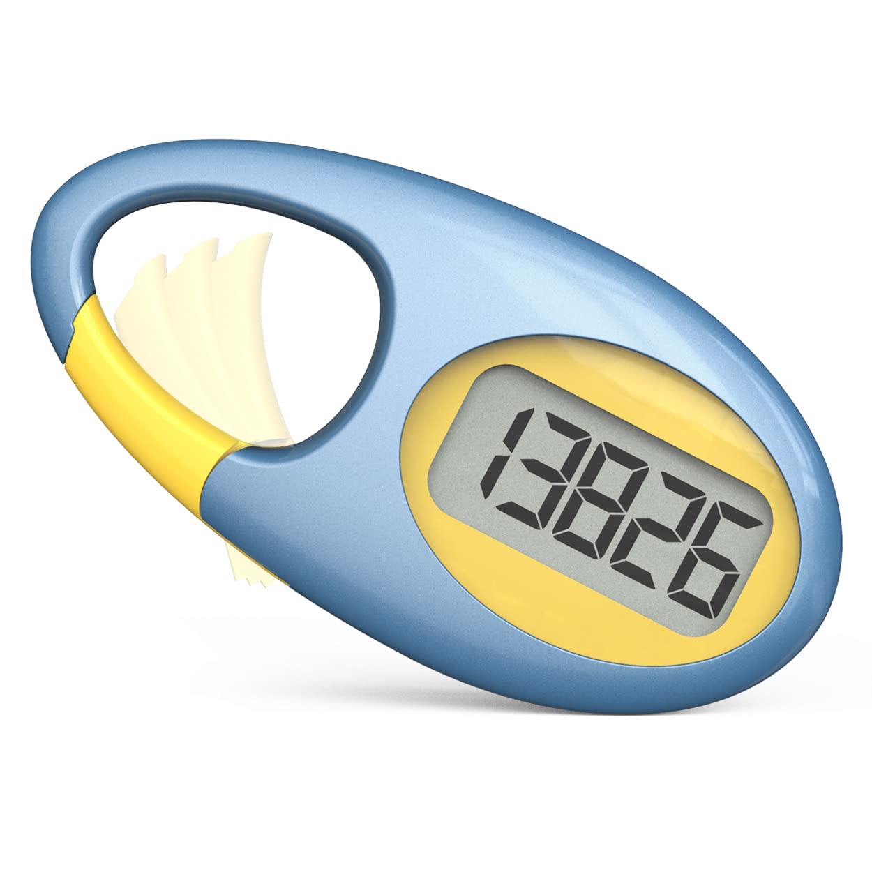 Simple 3D Step Counter, Walking Pedometer, Steps Tracker with Neck Lanyard / Carabiner for Men Women Teens Adults Seniors(Blue)