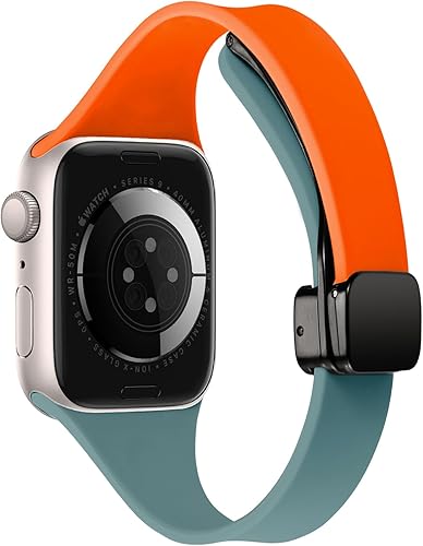Nereides Sport Silicone Band Compatible with Apple Watch Series 10 9 8 7 6 5 4 3