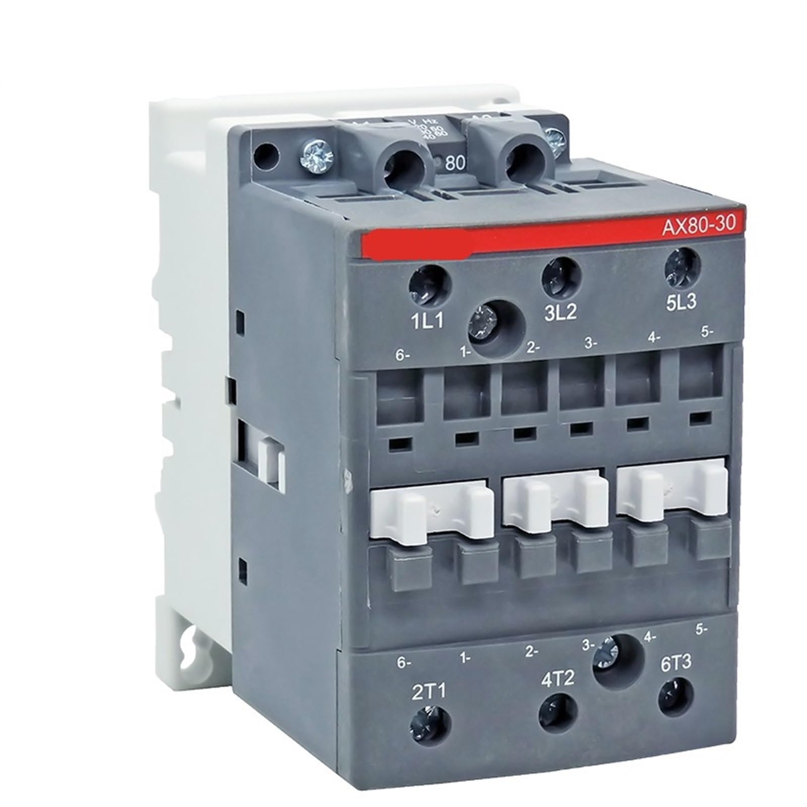 WQGQPXOB AX80-30-11 3-ploe Contactors AX 1NC & 1NO 50HZ/60HZ 24V~440V 80A 1Pcs(AX80-30-11 110V)