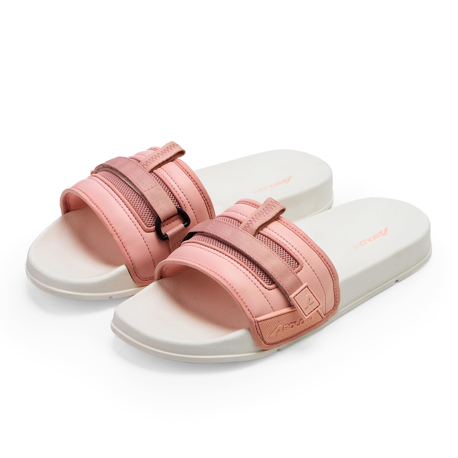 Slides Slippers For Women Lightweight Flipflop For Women With Eva Cushion For Comfortable Wear Soft Chappal For Woman Everyday Regular Wear Slippers - Obsidian Light Pink 5-image-1