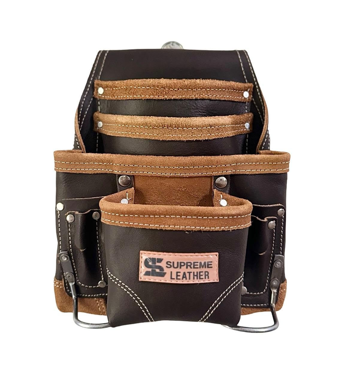 本革ライザーポーチ　ツールバック Amazon.co.jp: レザーツールポーチ レザー 高耐久 大工 ツール