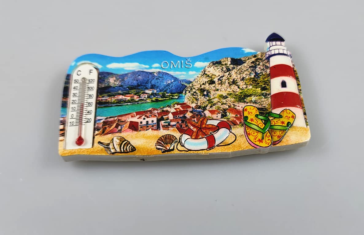 Omis Croazia magnete frigorifero 3D viaggio souvenir