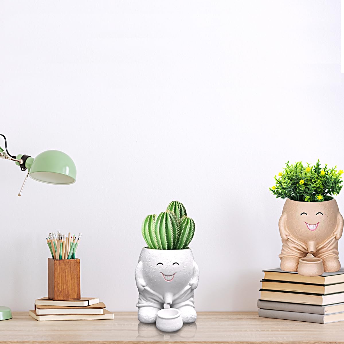 Warmplus Macetas De Plástico Para Plantas De Interior, Macetas De 10 Pulgadas Con Agujeros De Drenaje Mecha De Riego Borde De Riego Para La