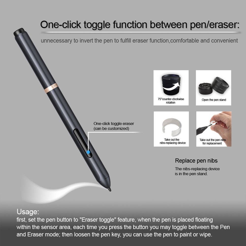 Amazon.com: XP-Pen PN03 Battery-free Pen Only Star 04 05 Deco01