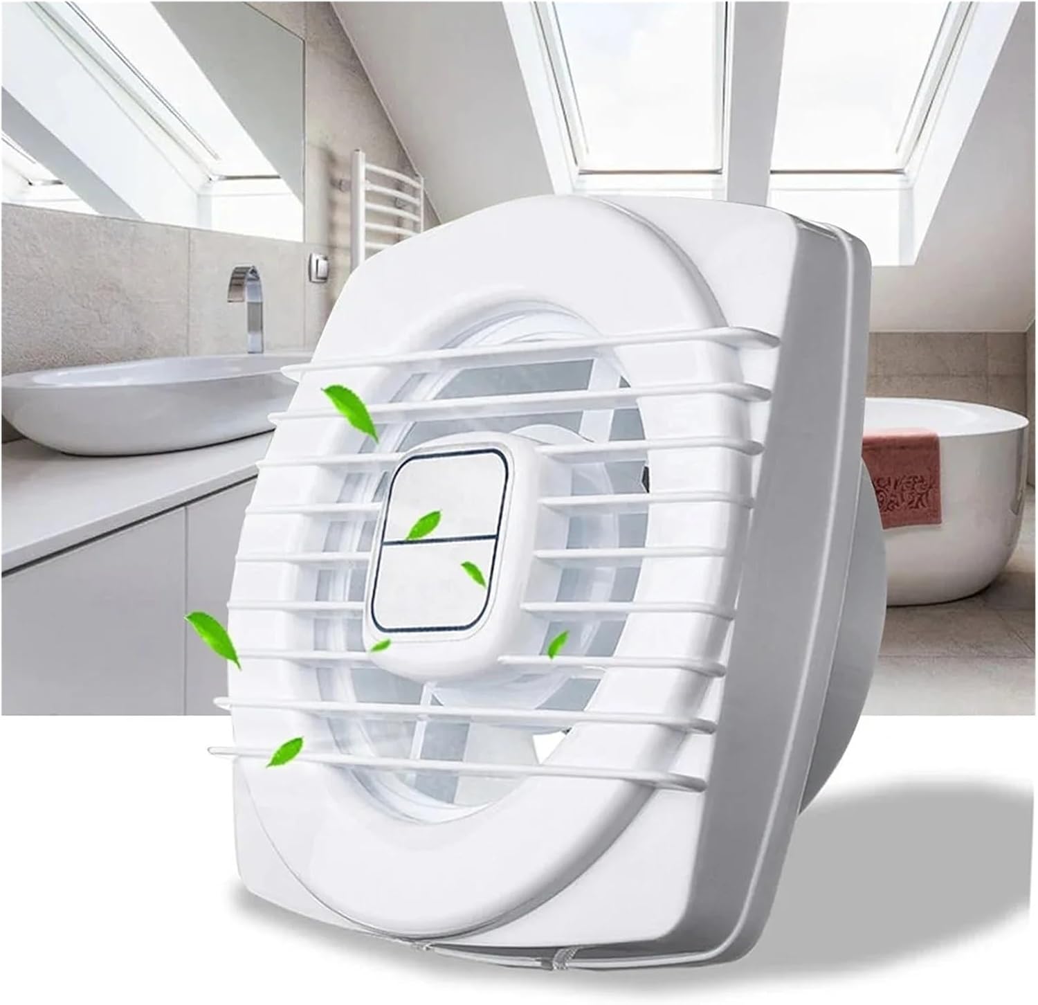 Ventilation Fan, 4/6/8Inch Silence Ventilating Strong Exhaust Extractor Fan For Window Wall Bathroom Toilet Kitchen Mounted,Bathroom fan(6inch)