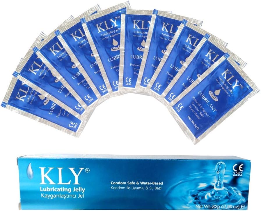 KLY WaterBased Solutions Lubricating Jelly 82g and 10pcs 5g IN BUNDLE
