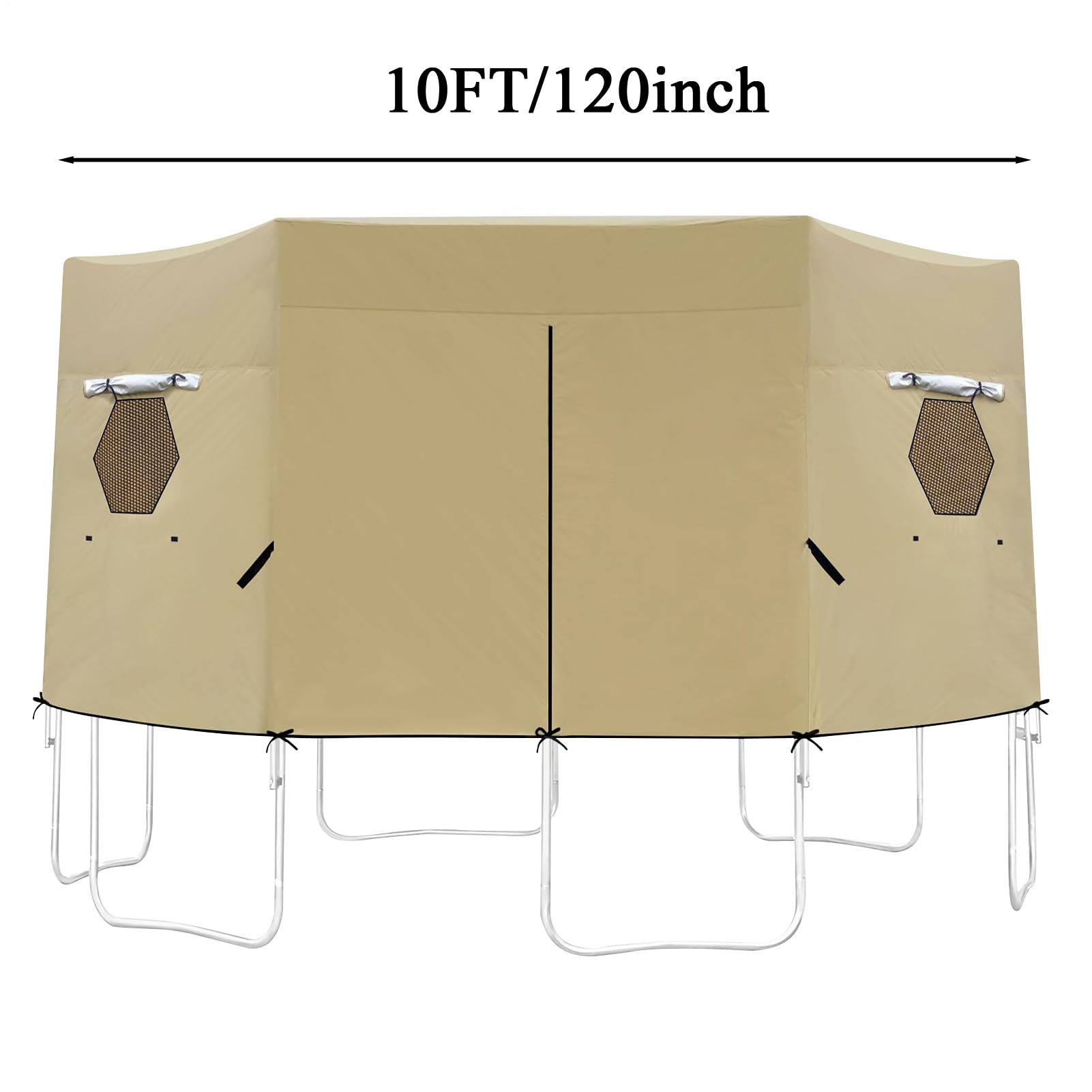 Trampolin Sonnenschutz Abdeckung - 183/244/306/366/427cm Überdachung, Wasserdicht, Reißfest und UV-beständig, Trampolin Zelt für Outdoor-Sport, Garten, Rasen, Hinterhof