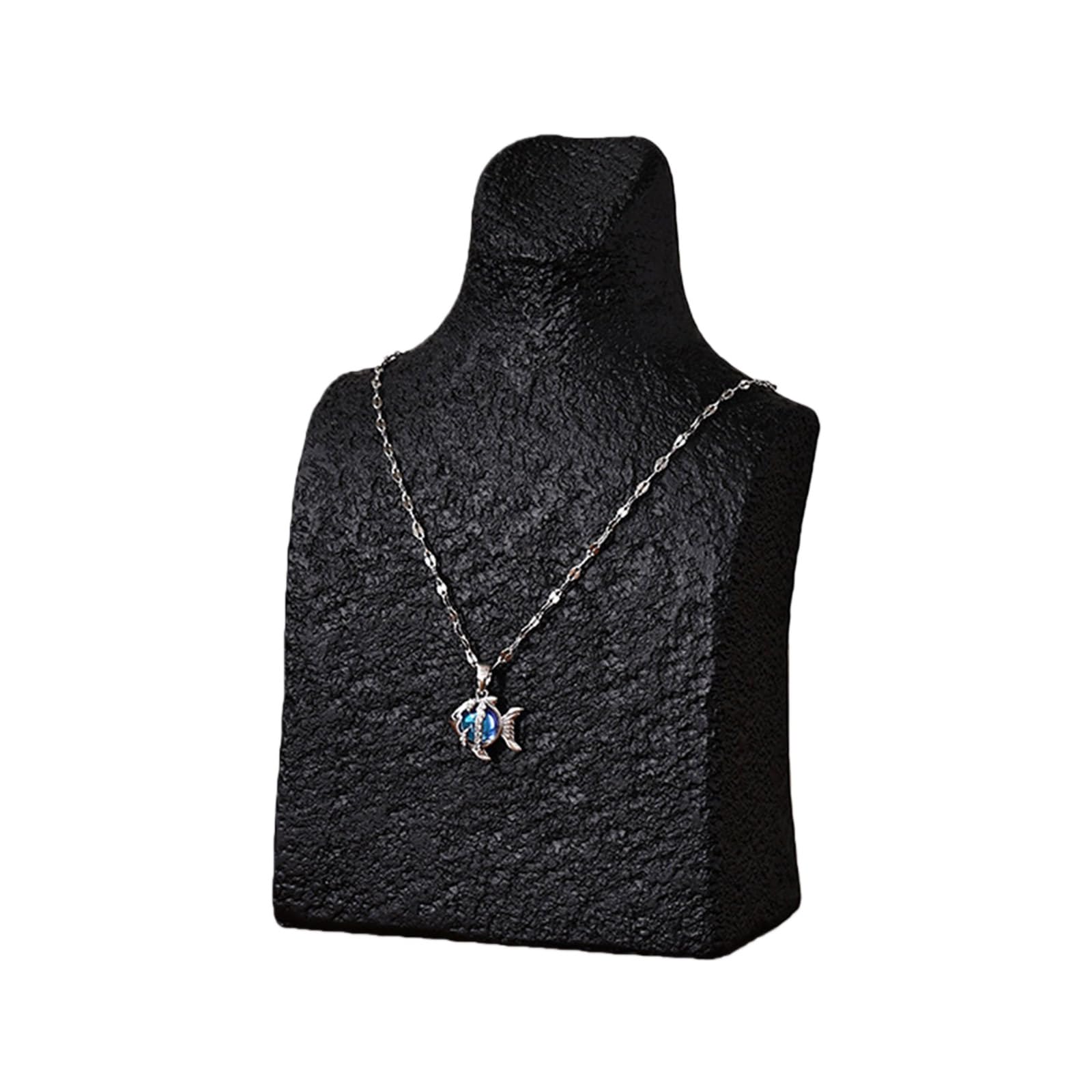 HDOYTXXM Multipurpose Resin Display Model Accommodating Necklaces Earrings and Bracelets Efficient Space Saving Designs Necklace Display Stand
